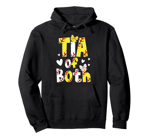 Tia Both Proud Softball Baseball Tia Hoodie - Streetwear Style Men Women - T-Shirt, Sweatshirt, Hoodie