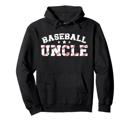 Best Baseball Uncle Baseball Player Uncle Hoodie - Graphic Print Men Women - T-Shirt, Sweatshirt, Hoodie