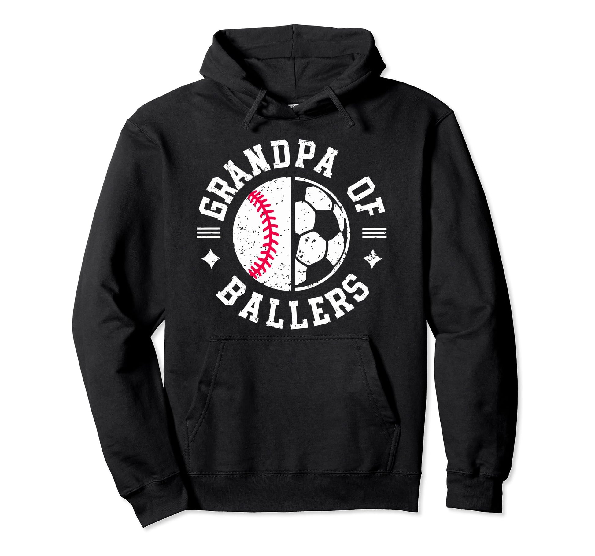 Baseball Grandpa Grandfather Gramps Hoodie - Trendy Graphic Men Women - T-Shirt, Sweatshirt, Hoodie