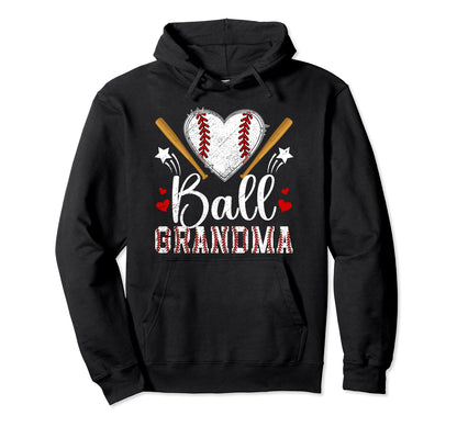 Ball Grandma Baseball Grandma Baseball Hoodie - Custom Art Print Unisex - T-Shirt, Sweatshirt, Hoodie