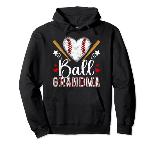 Ball Grandma Baseball Grandma Baseball Hoodie - Custom Art Print Unisex - T-Shirt, Sweatshirt, Hoodie
