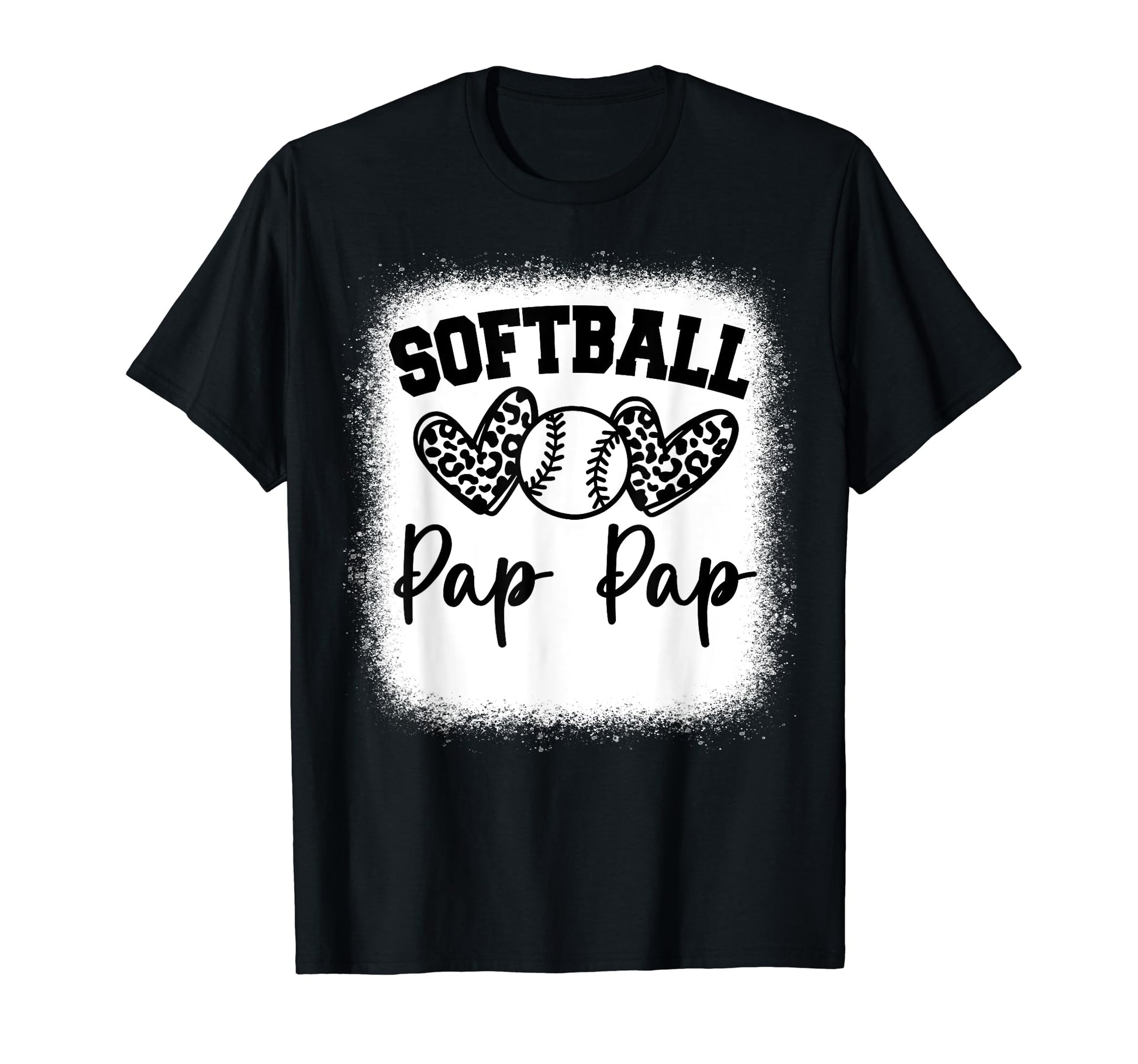 Personalized Baseball Heart Pap Pap T-Shirt - Streetwear Style for Adults - T-Shirt, Sweatshirt, Hoodie