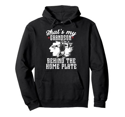 Proud Baseball Catcher Grandpa Hoodie - Custom Art Print for Adults - T-Shirt, Sweatshirt, Hoodie