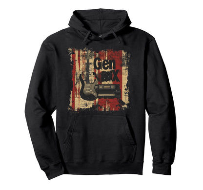 80S 90S Punk Grunge Music Gen X Rocker Hoodie - Trendy Graphic Unisex - T-Shirt, Sweatshirt, Hoodie