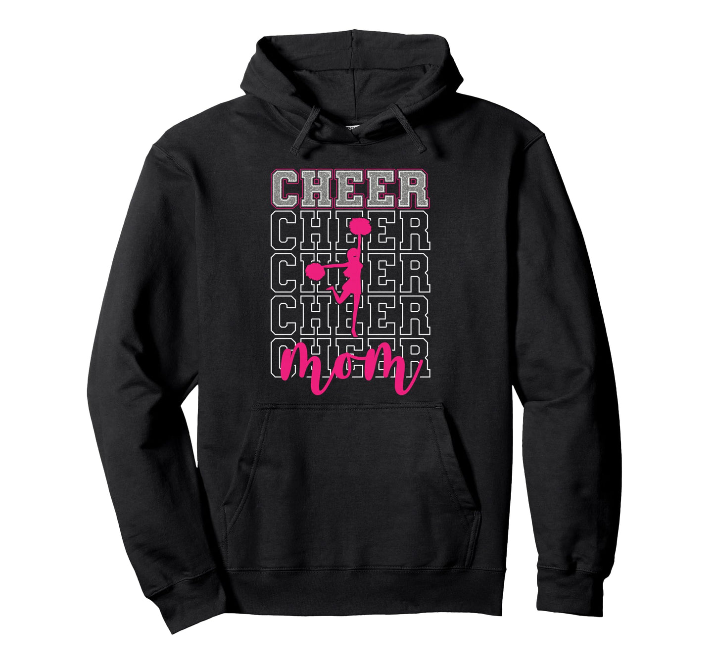 Cheer Mom Game Day Cheerleading Mom Funny Hoodie - Novelty Apparel Unisex - T-Shirt, Sweatshirt, Hoodie