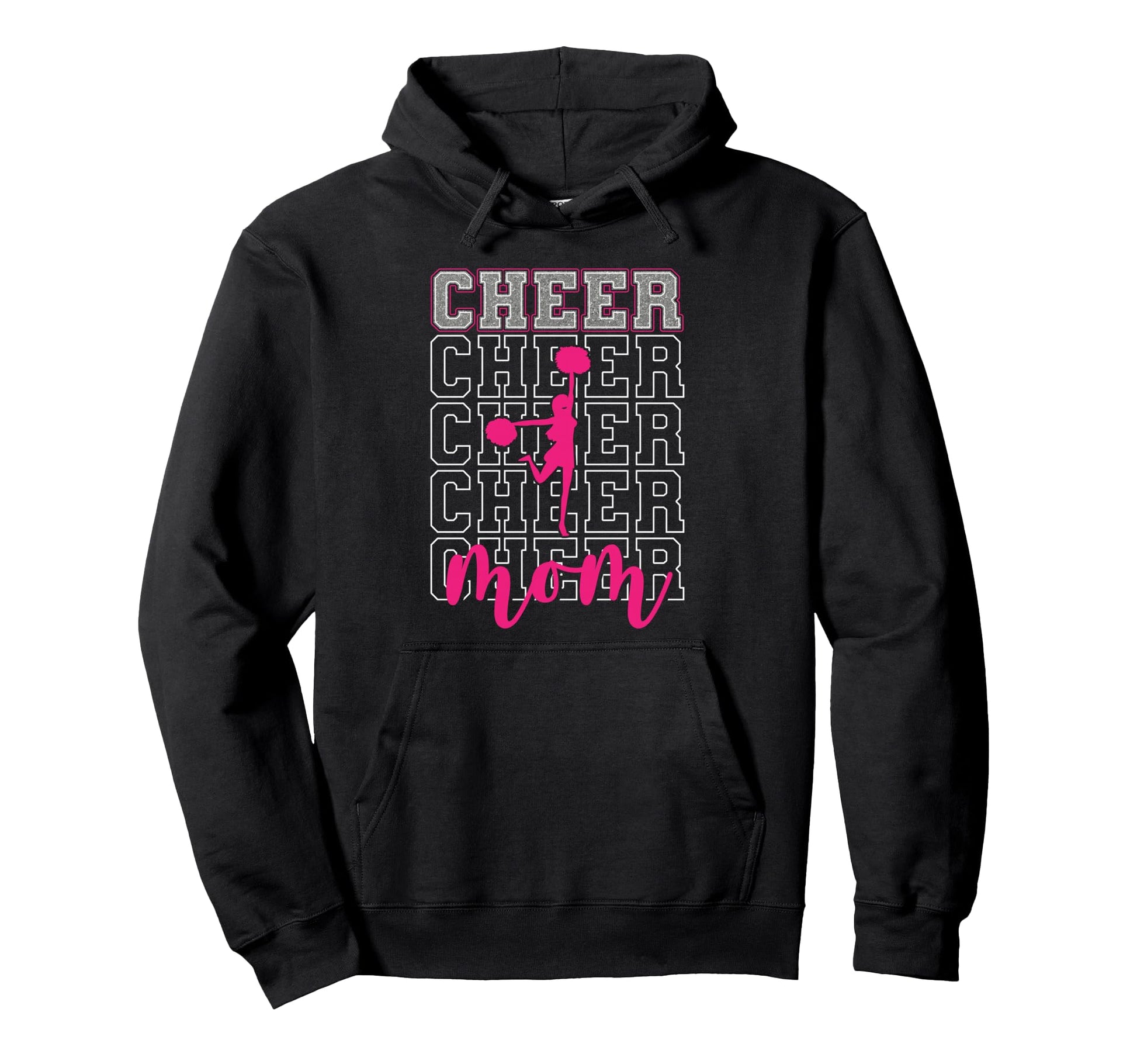 Cheer Mom Game Day Cheerleading Mom Funny Hoodie - Novelty Apparel Unisex - T-Shirt, Sweatshirt, Hoodie