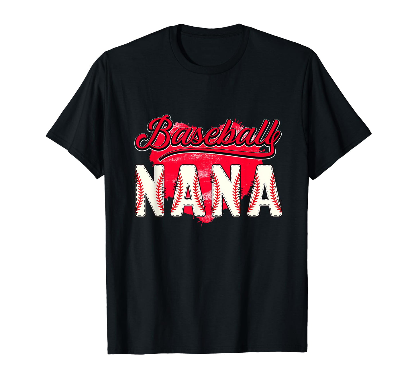 Baseball Nana Grandma Grandson Grandkids T-Shirt - Graphic Print Men Women - T-Shirt, Sweatshirt, Hoodie