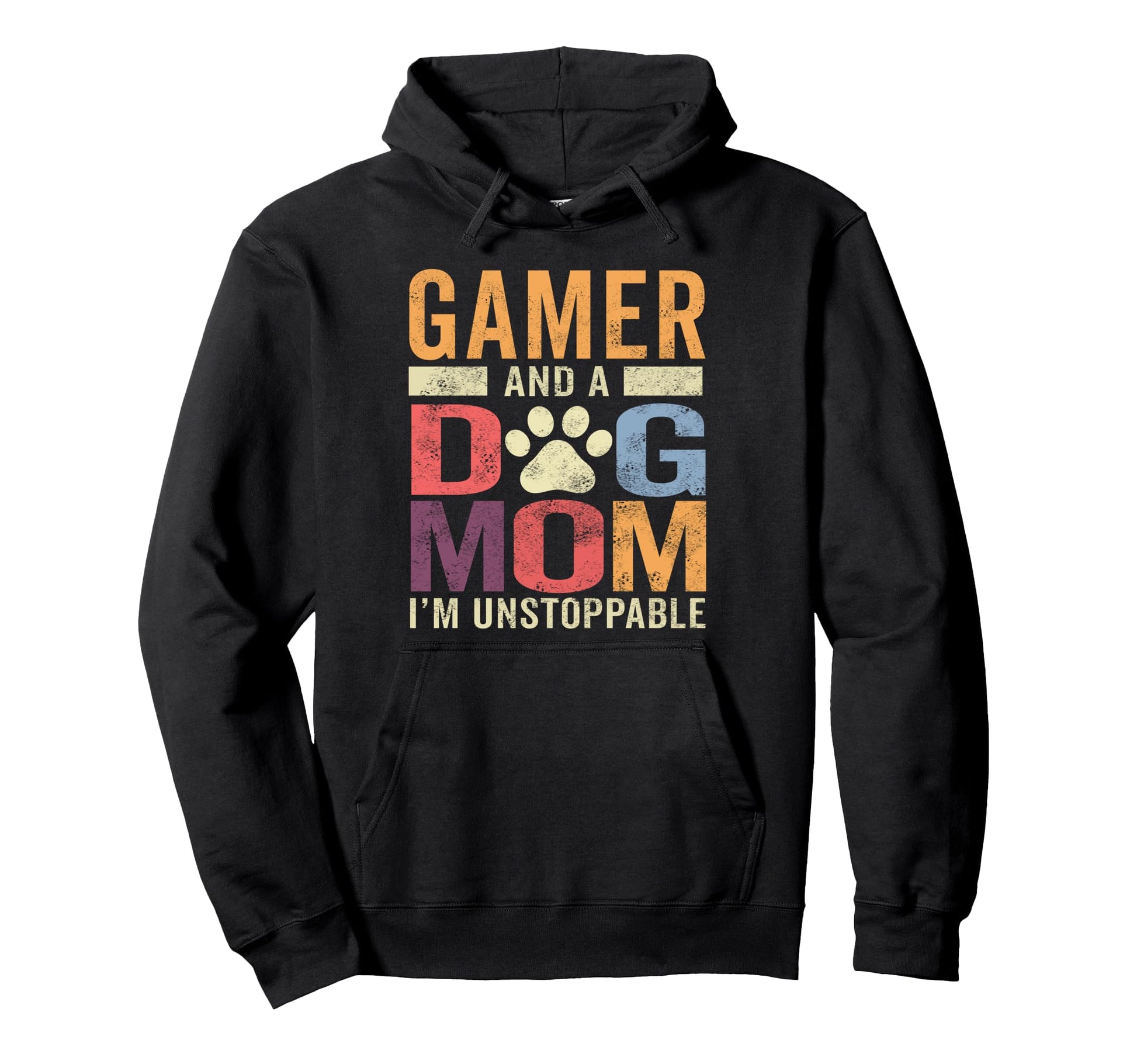 Funny Gamer Dog Mom Gamer And Dog Hoodie - Fun Novelty Design Men Women - T-Shirt, Sweatshirt, Hoodie