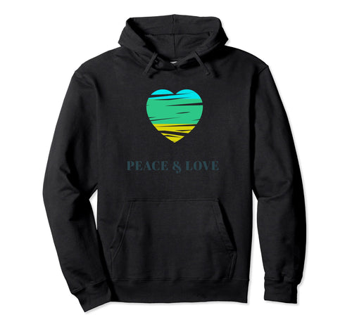 Peace Love Hoodie - Custom Art Print Unisex - T-Shirt, Sweatshirt, Hoodie