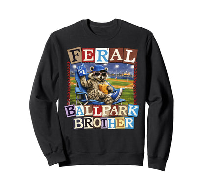 Raccoon And Scooter Feral Ballpark Sweatshirt - Custom Art Print Men Women - T-Shirt, Sweatshirt, Hoodie