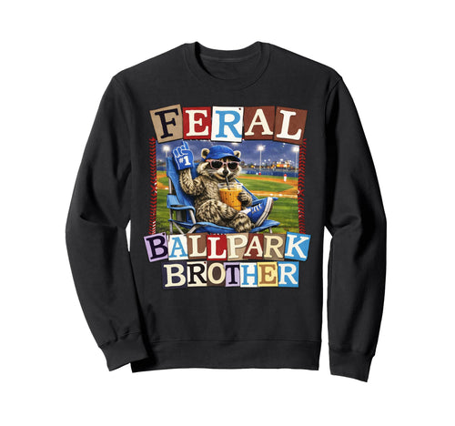 Raccoon And Scooter Feral Ballpark Sweatshirt - Custom Art Print Men Women - T-Shirt, Sweatshirt, Hoodie