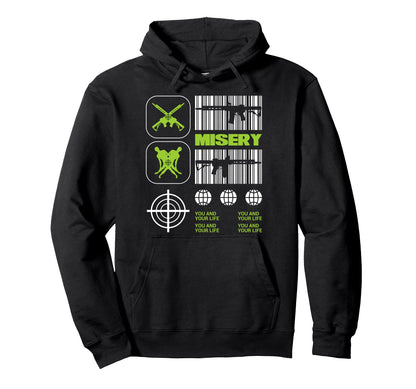 Misery Sad Aesthetic Edgy Streetwear Hoodie - Streetwear Style for Adults - T-Shirt, Sweatshirt, Hoodie