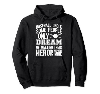 Baseball Uncle Proud Uncle Baseball Hoodie - Trendy Graphic Men Women - T-Shirt, Sweatshirt, Hoodie
