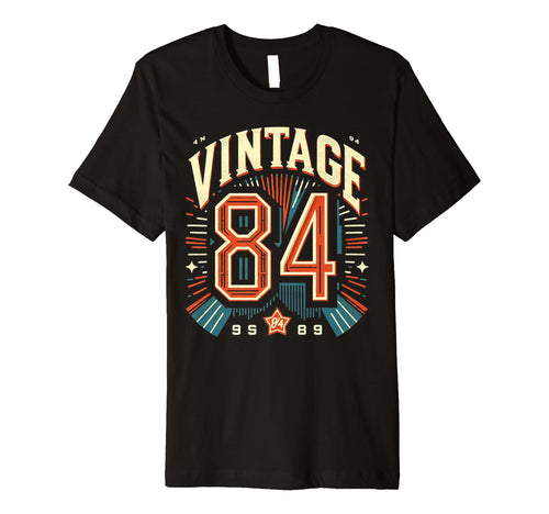 1984 Birthday 84 Born 1984 Typography T-Shirt - Graphic Print Men Women - T-Shirt, Sweatshirt, Hoodie