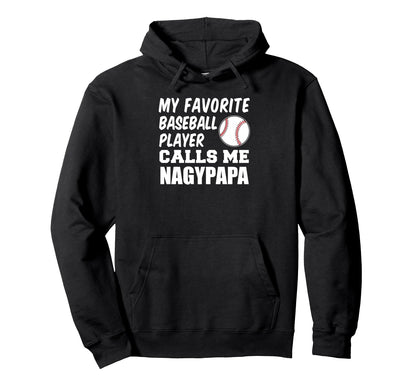 Favorite Baseball Player Calls Me Hoodie - Minimalist Print Men Women - T-Shirt, Sweatshirt, Hoodie