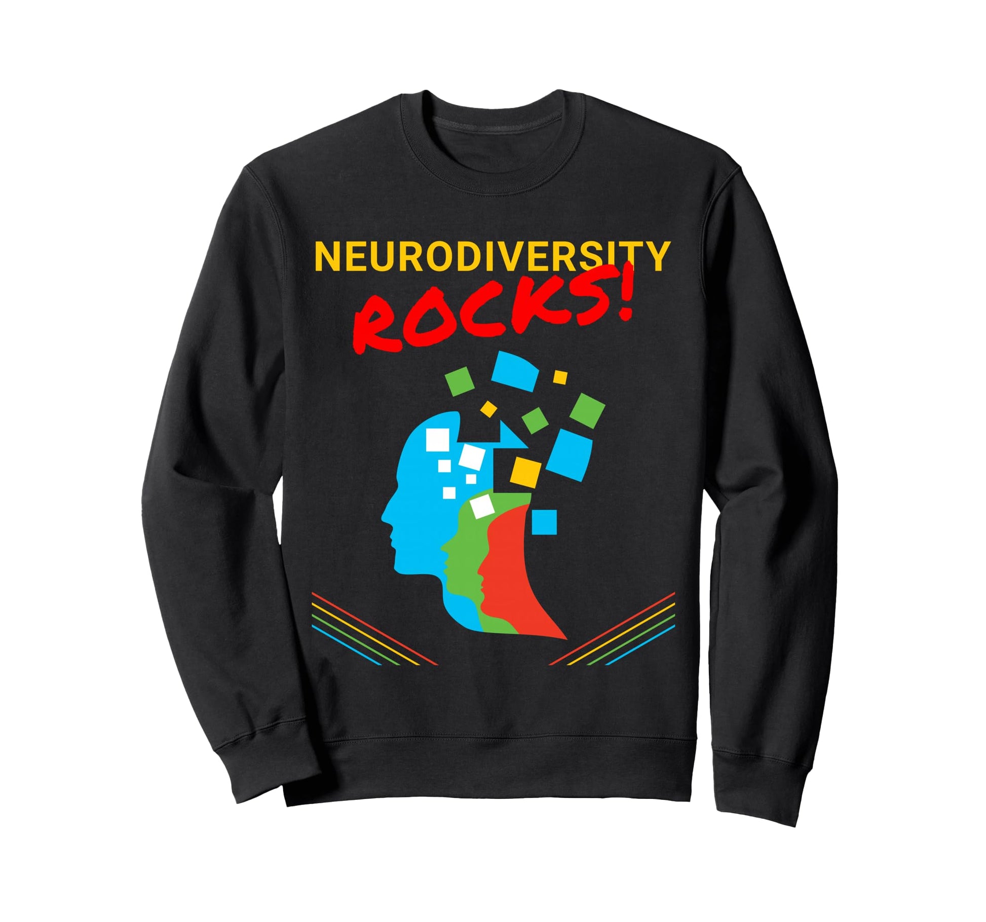 Neurodiversity Rocks Space Sweatshirt - Aesthetic Graphic Men Women - T-Shirt, Sweatshirt, Hoodie