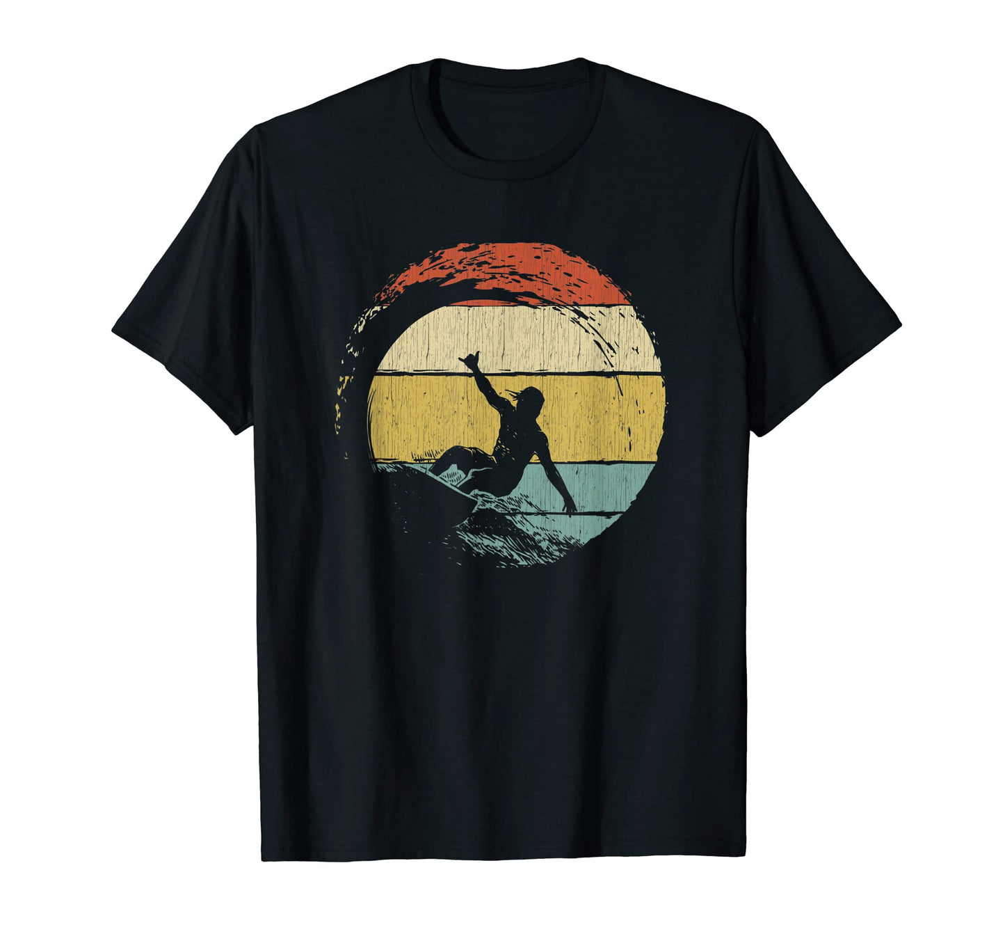 Shaka Surfing T-Shirt - Minimalist Print for Adults - T-Shirt, Sweatshirt, Hoodie
