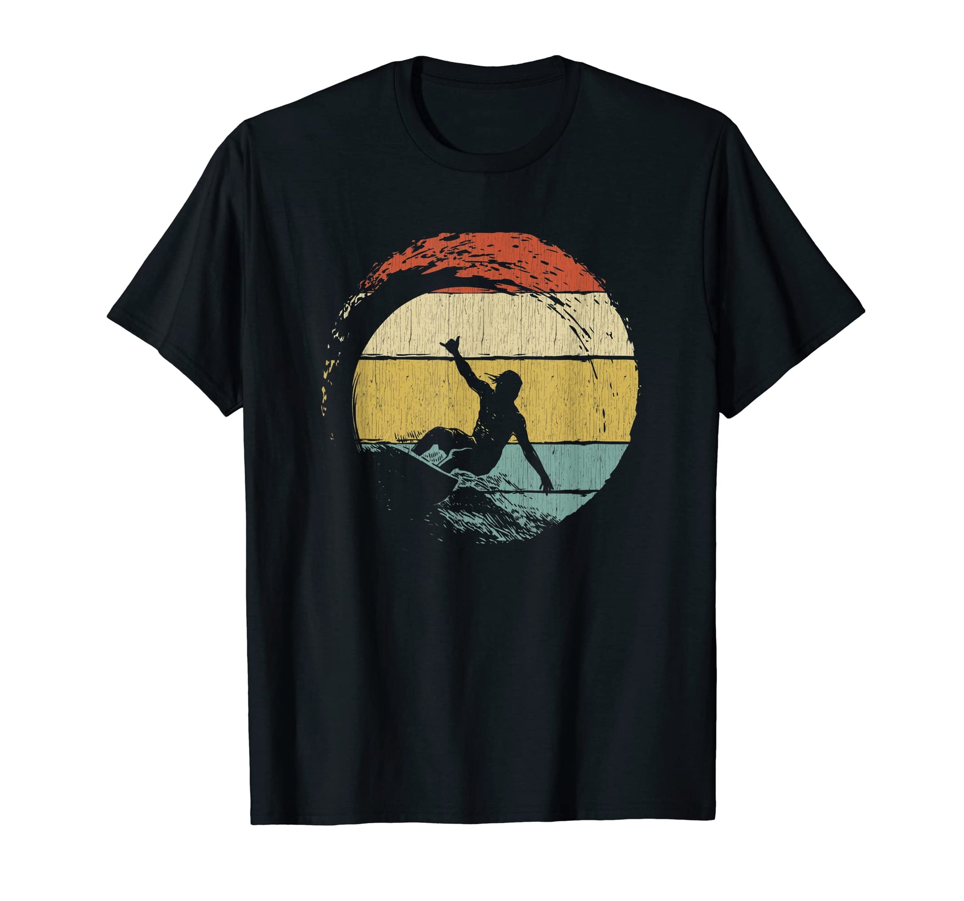 Shaka Surfing T-Shirt - Minimalist Print for Adults - T-Shirt, Sweatshirt, Hoodie