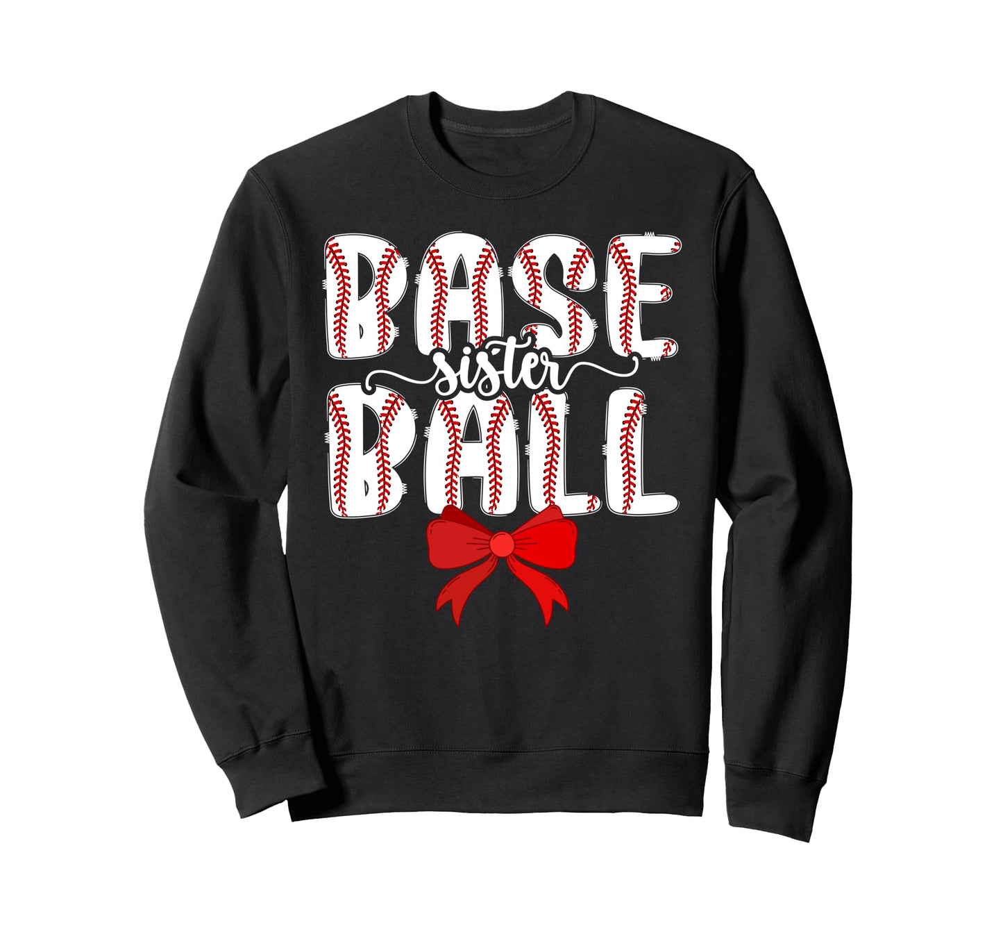 Baseball Sister Coquette Baseball Sweatshirt - Unique Graphic Unisex - T-Shirt, Sweatshirt, Hoodie