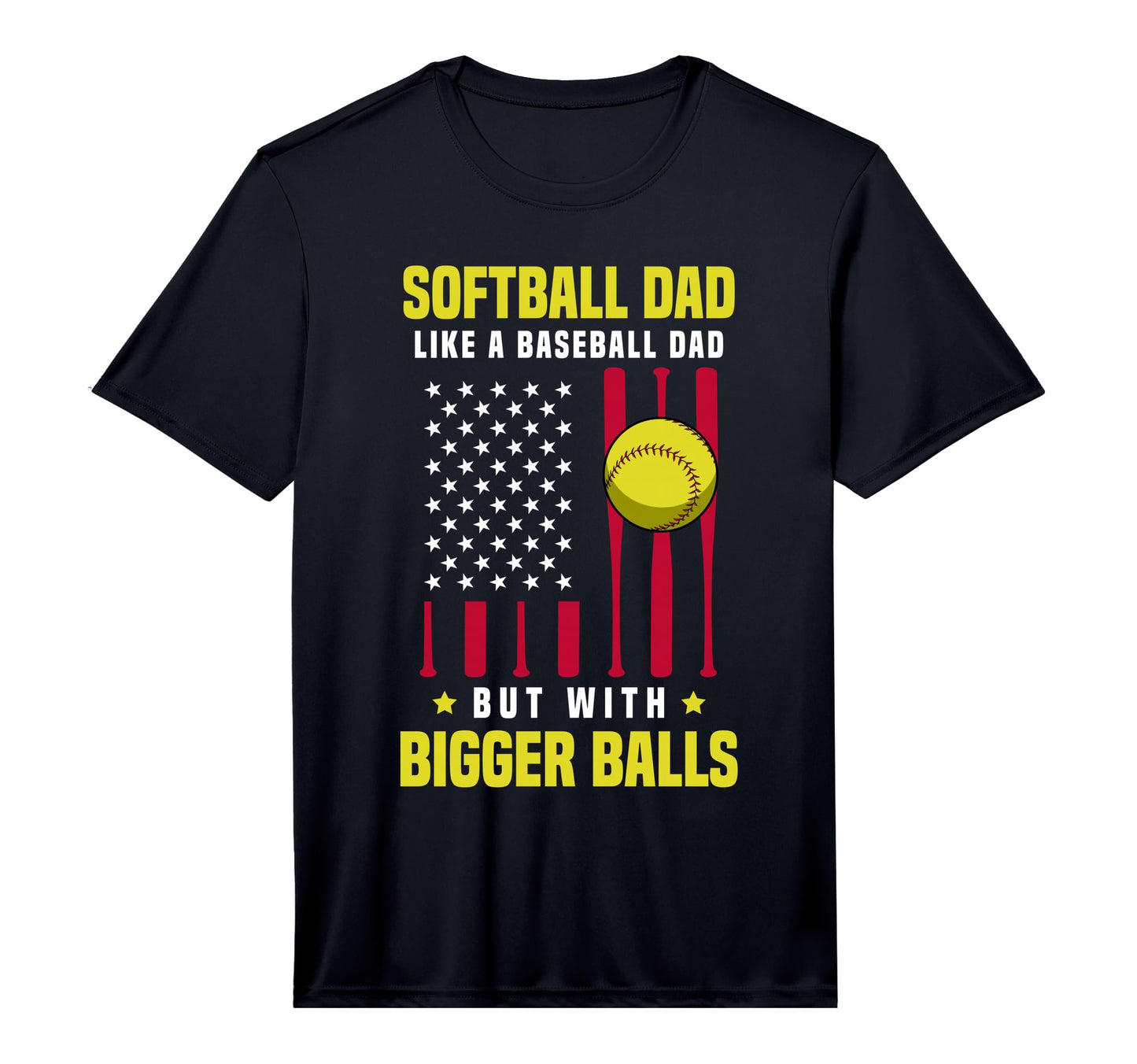 Mens Softball Dad Like Baseball Dad But T-Shirt - Trendy Graphic Men Women - T-Shirt, Sweatshirt, Hoodie
