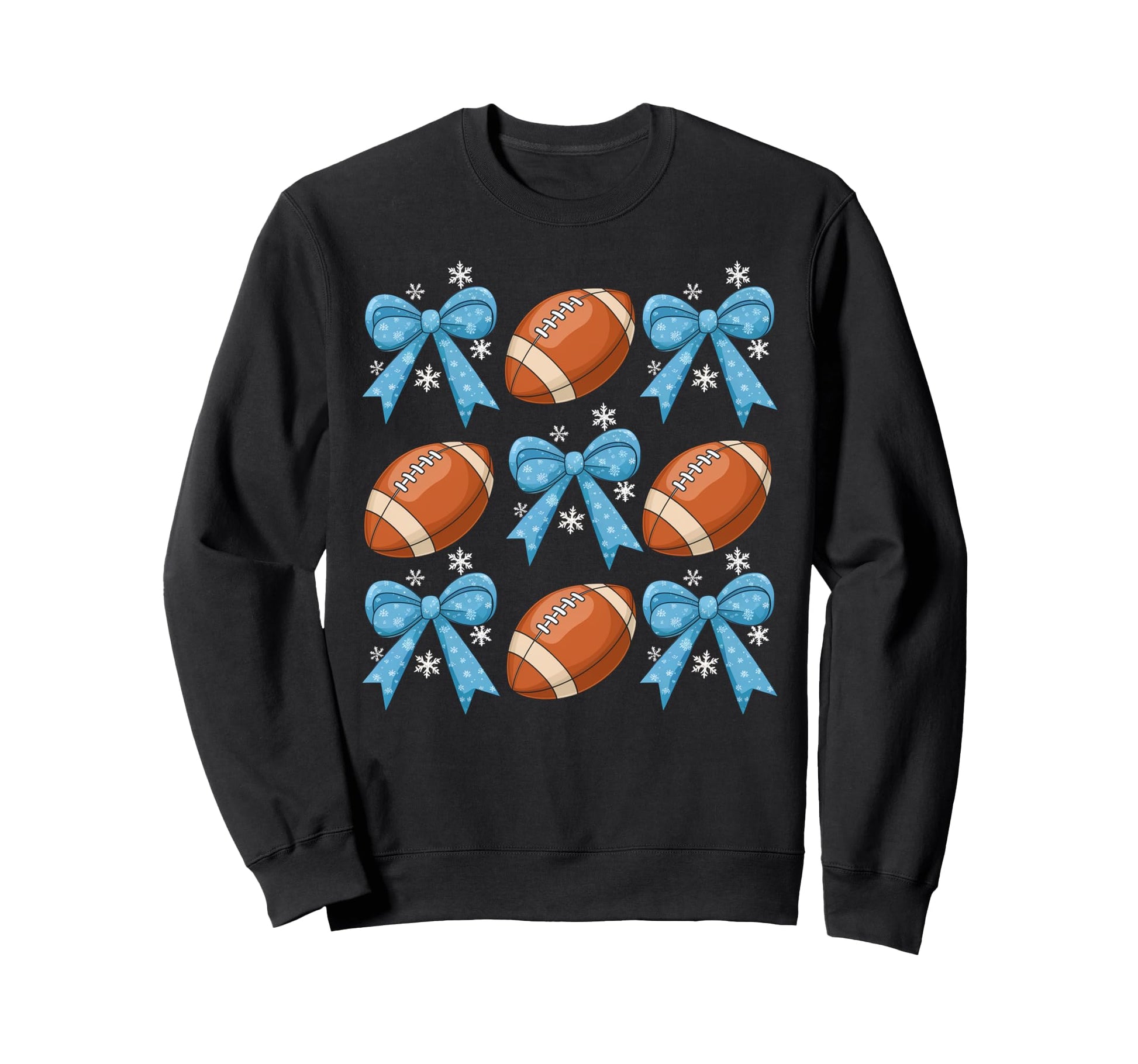 Bow Football Coquette Football Mom Sweatshirt - Minimalist Print Men Women - T-Shirt, Sweatshirt, Hoodie