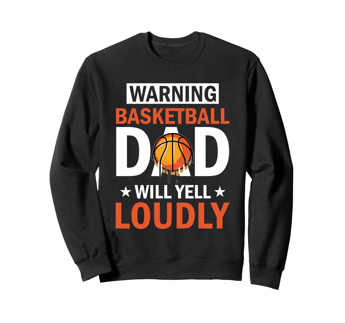 Fathers Day Basketball Dad Game Day Sweatshirt - Minimalist Print Men Women - T-Shirt, Sweatshirt, Hoodie