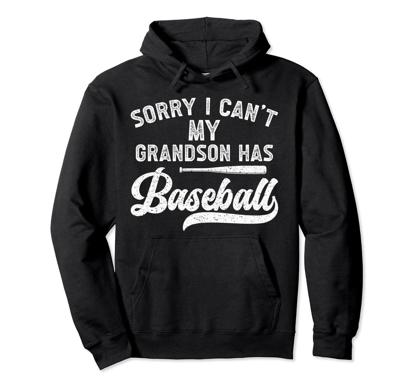 My Grandson Has Baseball Grandpa Hoodie - Trendy Graphic for Adults - T-Shirt, Sweatshirt, Hoodie