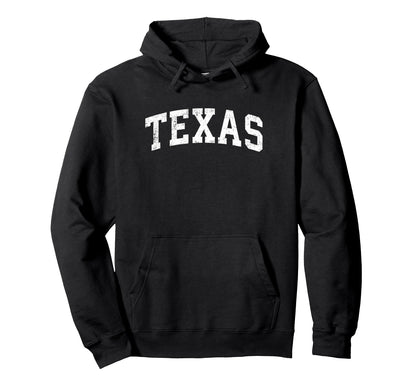 Texas Varsity Sports Text Hoodie - Casual Everyday Wear Men Women - T-Shirt, Sweatshirt, Hoodie