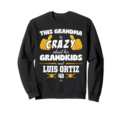 Grandma Crazy Luis Ortiz Sweatshirt - Novelty Apparel for Adults - T-Shirt, Sweatshirt, Hoodie
