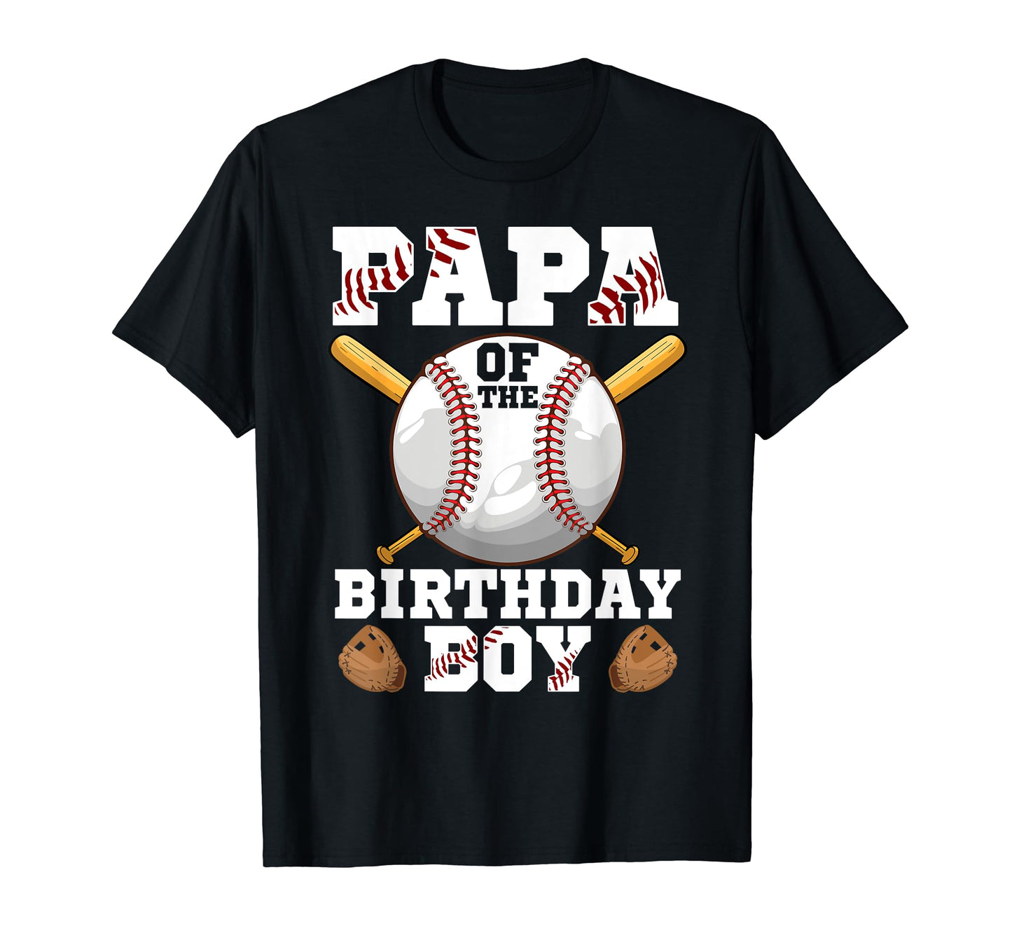Papa Birthday Baseball 1St Birthday T-Shirt - Minimalist Print for Adults - T-Shirt, Sweatshirt, Hoodie