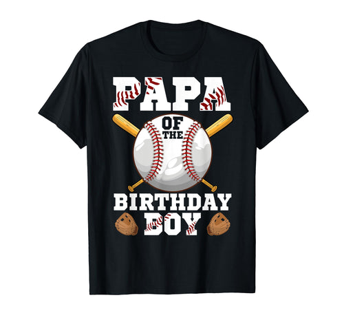 Papa Birthday Baseball 1St Birthday T-Shirt - Minimalist Print for Adults - T-Shirt, Sweatshirt, Hoodie