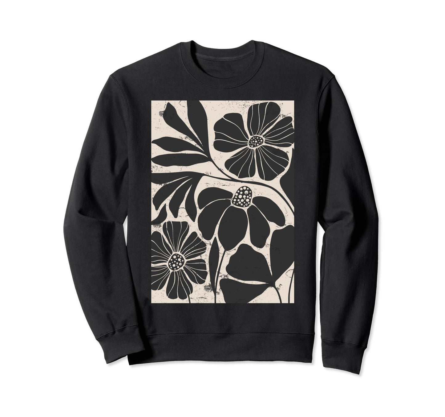 Boho Wildflower Daisy Botanical Sweatshirt - Novelty Apparel for Adults - T-Shirt, Sweatshirt, Hoodie