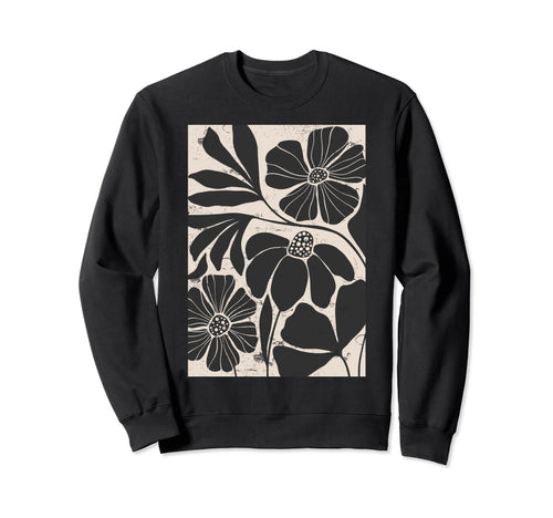 Boho Wildflower Daisy Botanical Sweatshirt - Novelty Apparel for Adults - T-Shirt, Sweatshirt, Hoodie