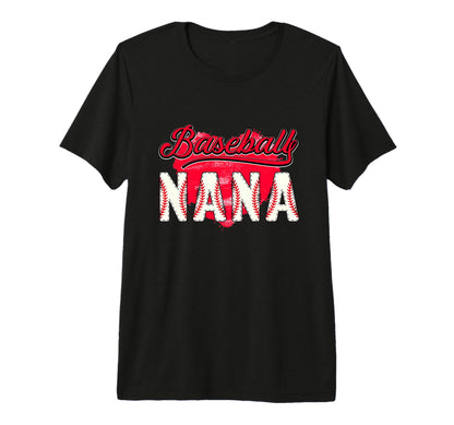 Baseball Nana Grandma Grandson T-Shirt - Graphic Print for Adults - T-Shirt, Sweatshirt, Hoodie