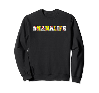 Softball Baseball Nana Life Sweatshirt - Minimalist Print for Adults - T-Shirt, Sweatshirt, Hoodie