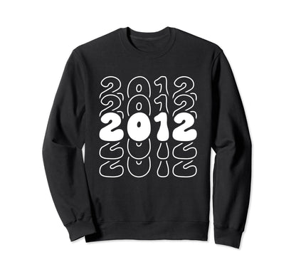 12 Year Old Groovy 12Th Birthday Sweatshirt - Aesthetic Graphic Men Women - T-Shirt, Sweatshirt, Hoodie
