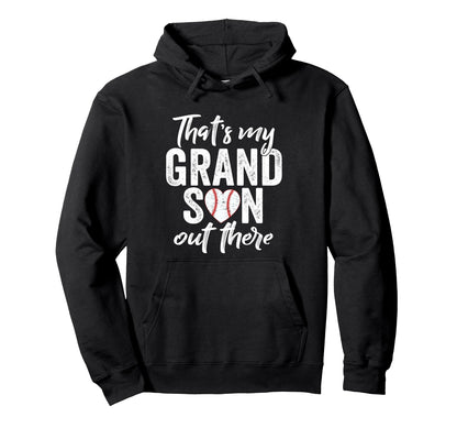 Thats My Grandson Out There Baseball Mimi Hoodie - Custom Art Print Unisex - T-Shirt, Sweatshirt, Hoodie
