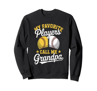 My Favorite Baseball Softball Sweatshirt - Novelty Apparel for Adults - T-Shirt, Sweatshirt, Hoodie