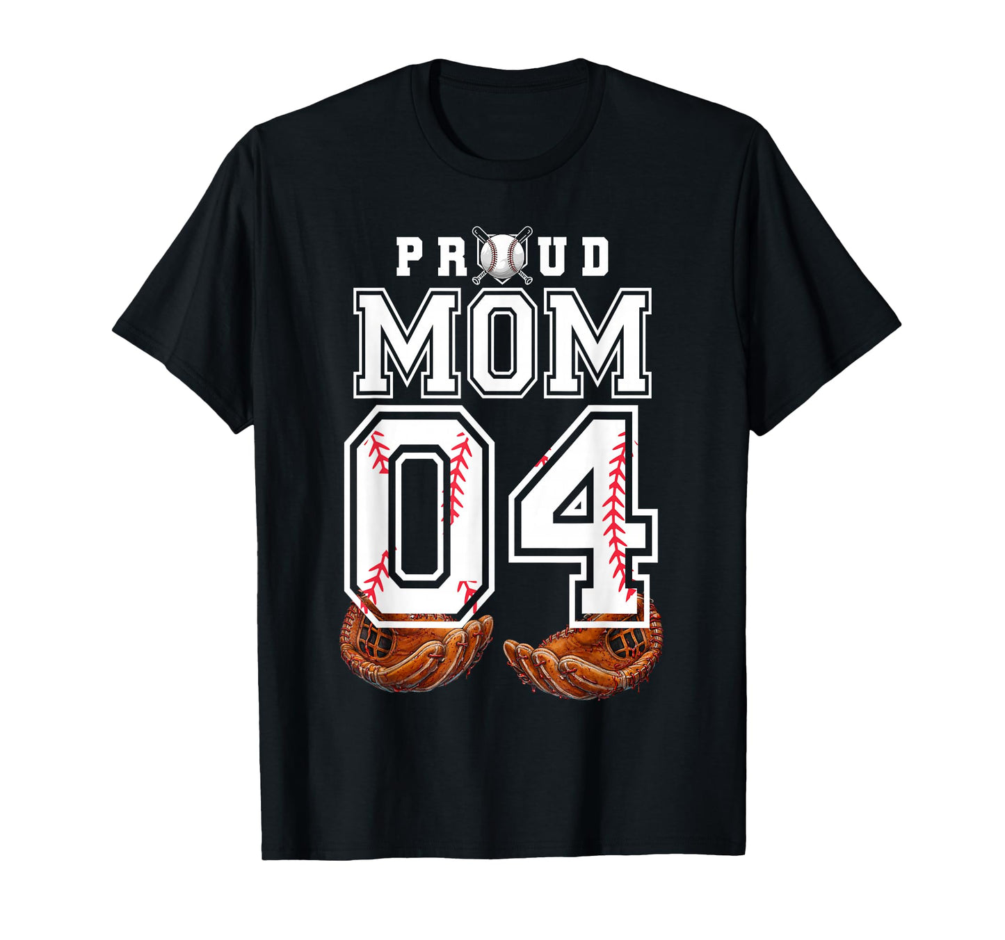 Proud Mom Baseball Player Number 4 T-Shirt - Aesthetic Graphic Men Women - T-Shirt, Sweatshirt, Hoodie