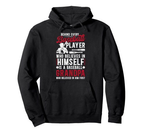 Baseball Grandpa Proud Grandpa Baseball Hoodie - Trendy Graphic Unisex - T-Shirt, Sweatshirt, Hoodie