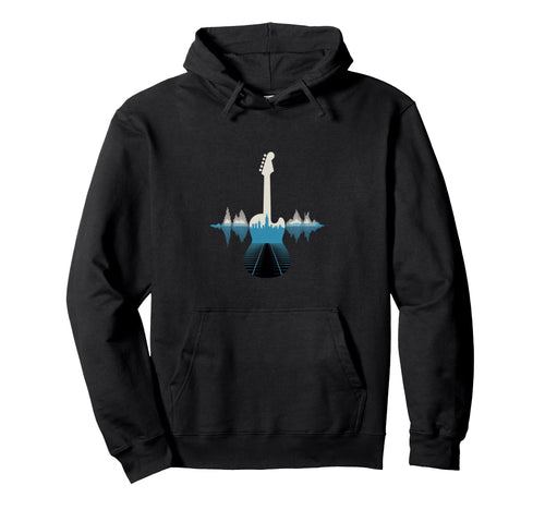 Guitar Sound Wave Musician Hoodie - Casual Everyday Wear Men Women - T-Shirt, Sweatshirt, Hoodie