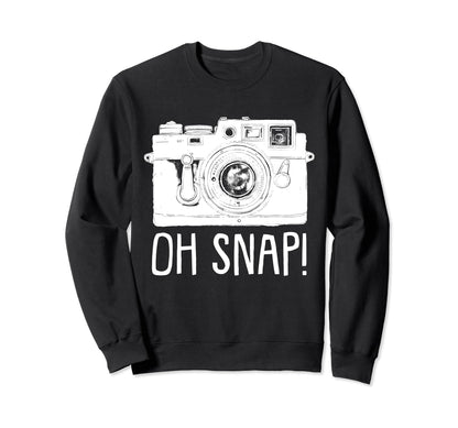 Photographer Camera Funny Sweatshirt - Casual Everyday Wear for Adults - T-Shirt, Sweatshirt, Hoodie