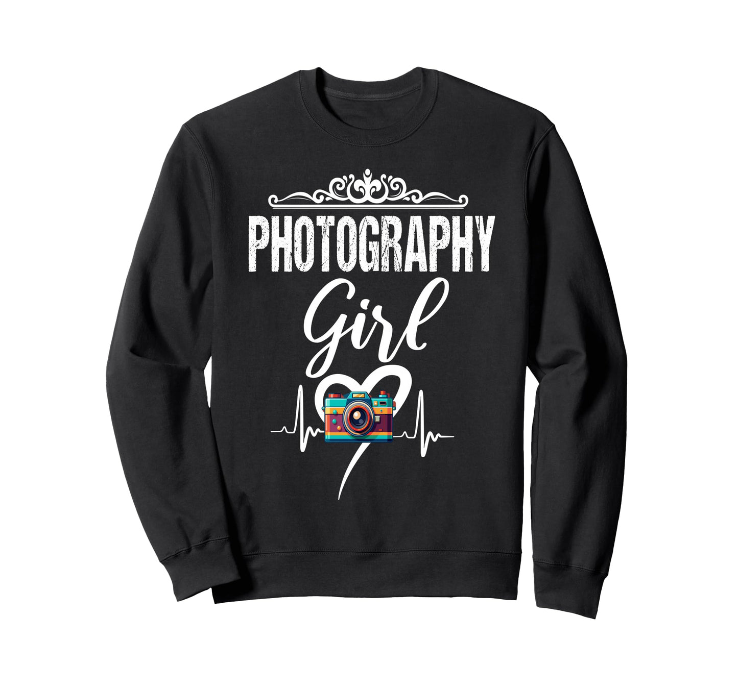 Womens Funny Photographer Camera Sweatshirt - Novelty Apparel for Adults - T-Shirt, Sweatshirt, Hoodie