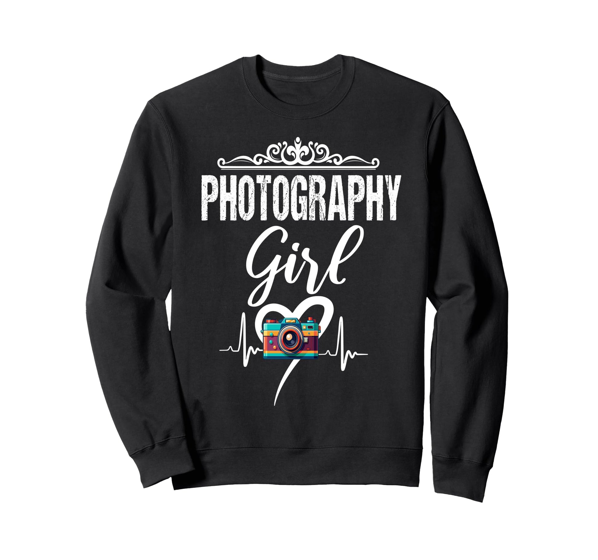Womens Funny Photographer Camera Sweatshirt - Novelty Apparel for Adults - T-Shirt, Sweatshirt, Hoodie