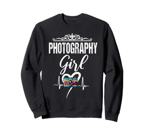 Womens Funny Photographer Camera Sweatshirt - Novelty Apparel for Adults - T-Shirt, Sweatshirt, Hoodie