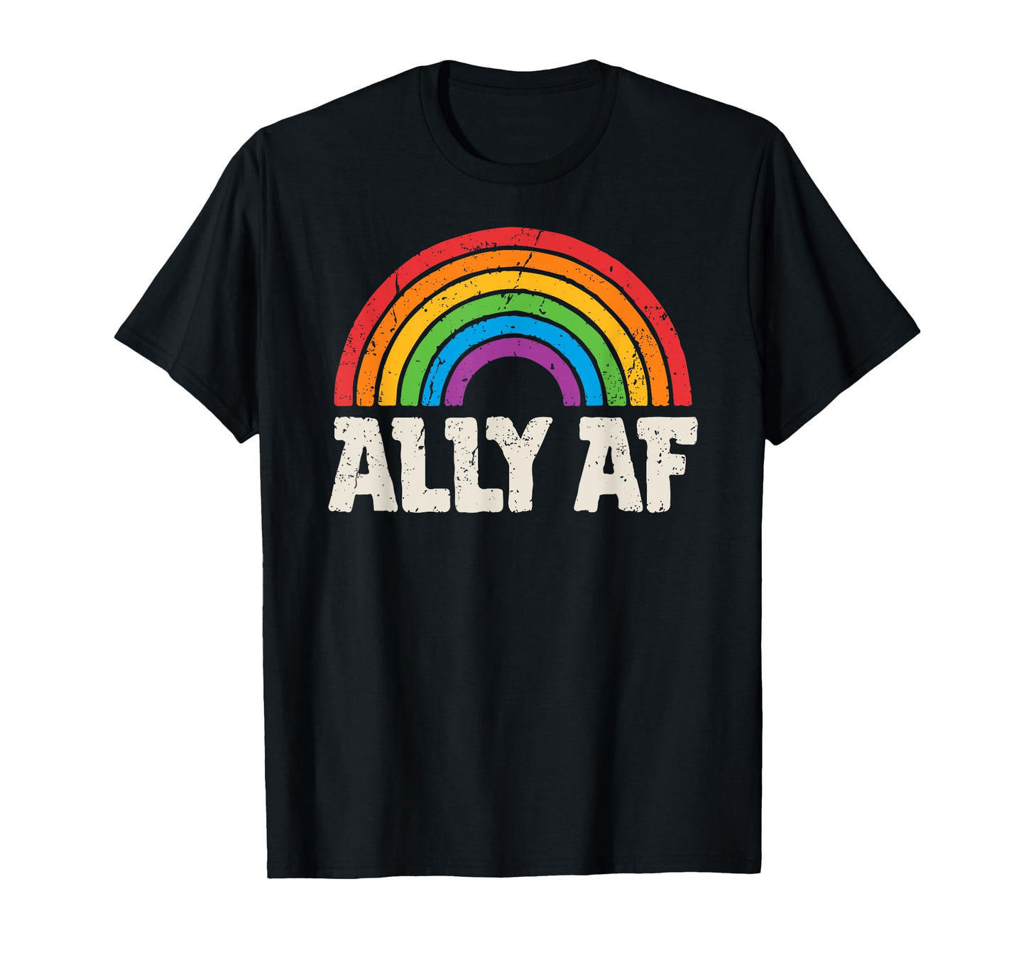 Lgbtq Ally Af Lesbian Gay Pride Lgbt T-Shirt - Unique Graphic Men Women - T-Shirt, Sweatshirt, Hoodie
