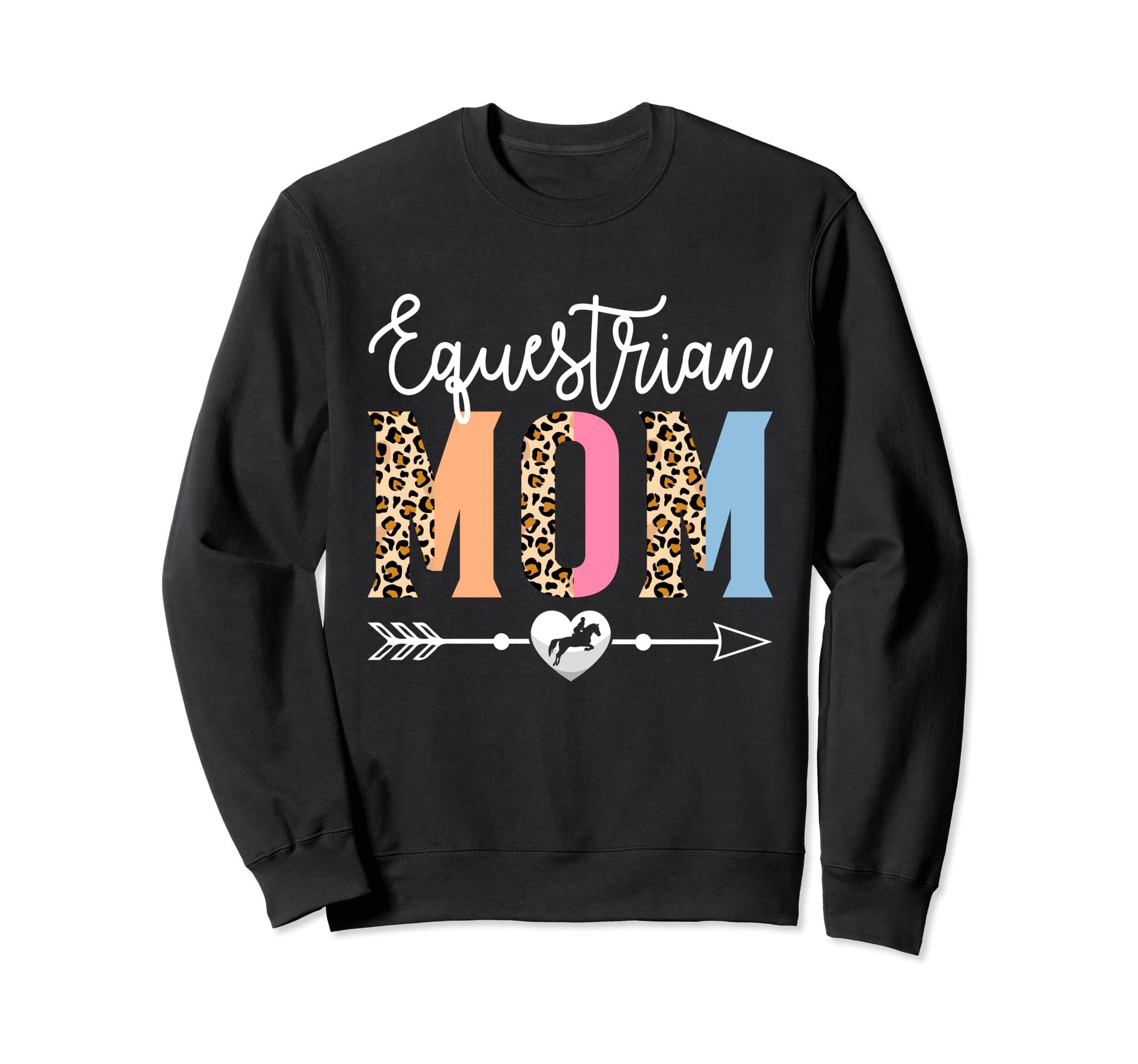 Equestrian Mom Equestrian Sweatshirt - Casual Everyday Wear for Adults - T-Shirt, Sweatshirt, Hoodie