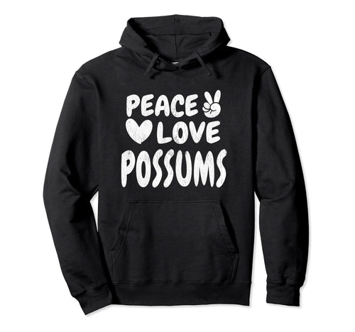 Peace Love Possums Groovy 60S 70S Hoodie - Minimalist Print for Adults - T-Shirt, Sweatshirt, Hoodie