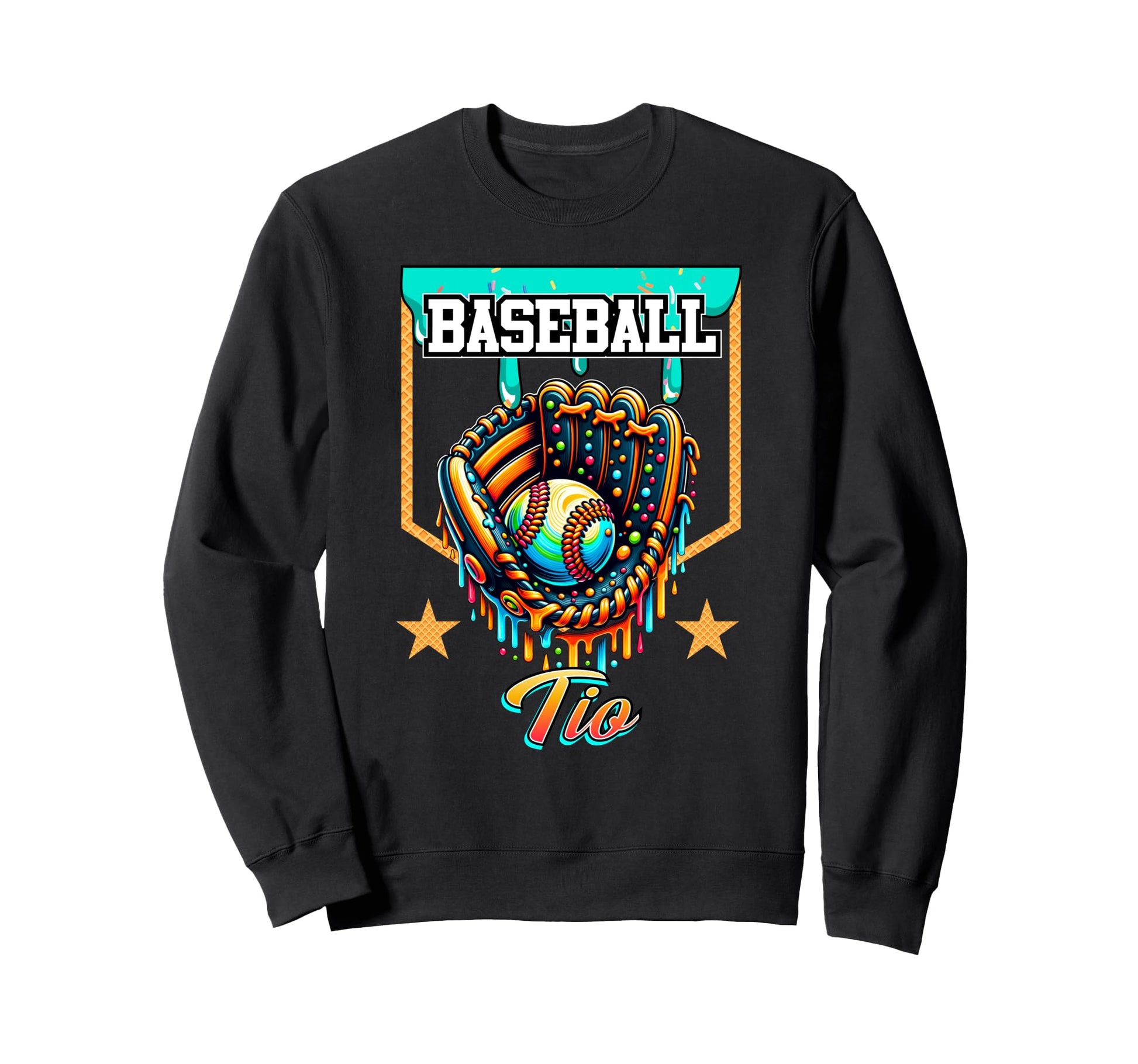 Baseball Drip Baseball Tio Ice Sweatshirt - Fun Novelty Design Unisex - T-Shirt, Sweatshirt, Hoodie