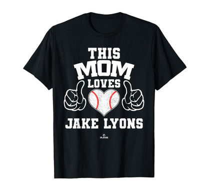 This Mom Loves Jake Lyons Prospect Baseball T-Shirt - Graphic Print Unisex - T-Shirt, Sweatshirt, Hoodie